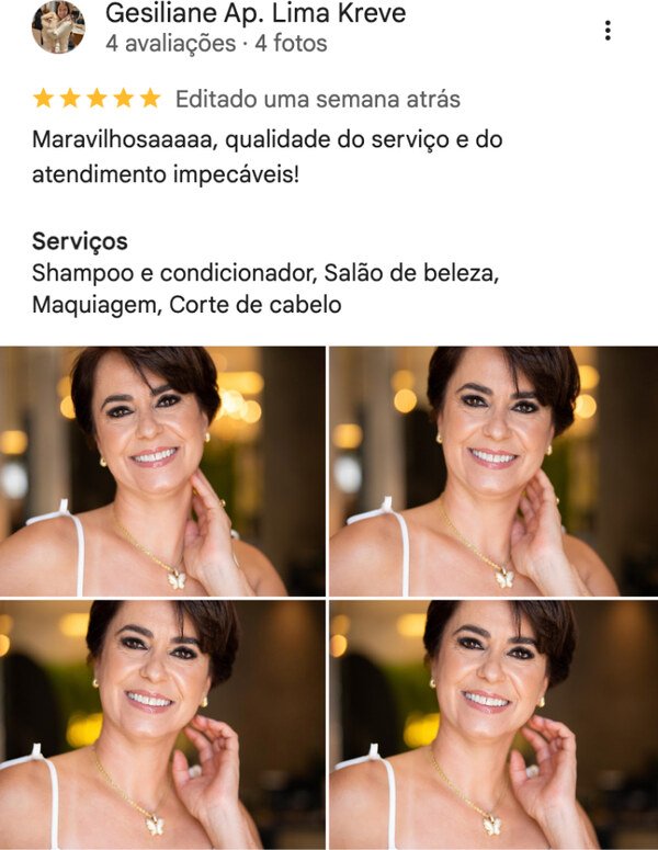 Avaliação 5 estrelas no Google — Nanda & Cia