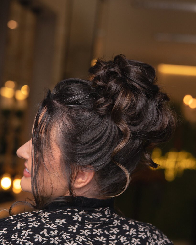 Penteado preso para eventos em Chapecó