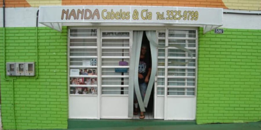 Salão Nanda em 2001, a casa verde