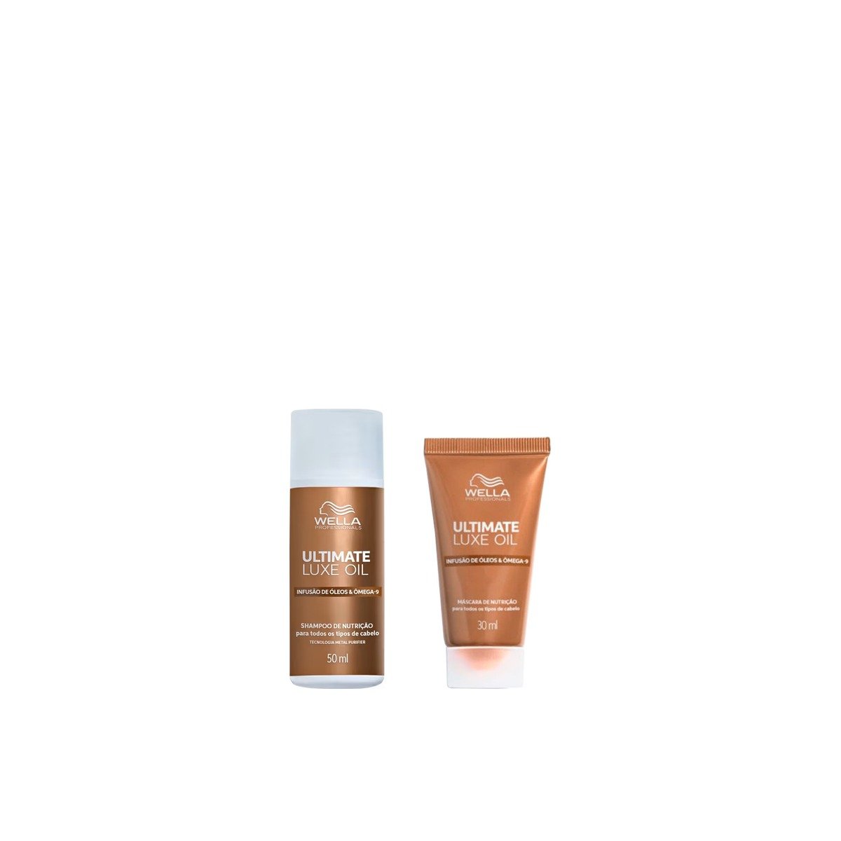 Kit Viagem Ultimate Luxe Oil Wella Shampoo 50ml Máscara 30ml