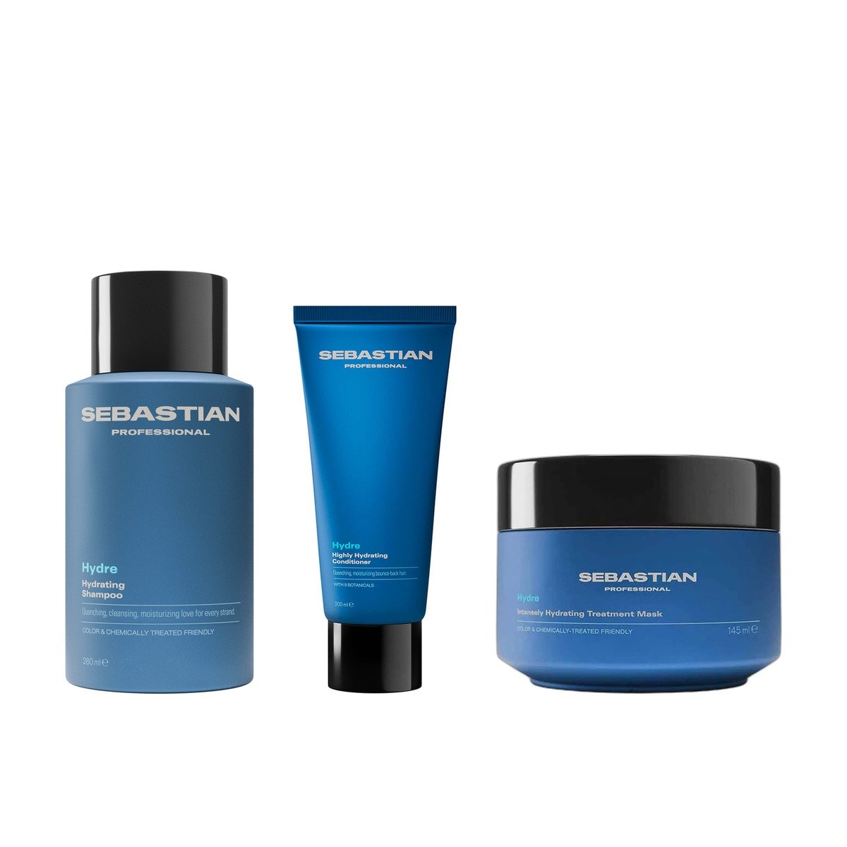 Kit Hydre Sebastian Shampoo 280ml + Cond 200ml + Máscara 145ml