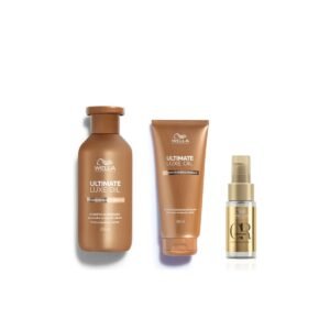 Kit Ultimate Luxe Wella Shampoo + Cond + Óleo 30ml