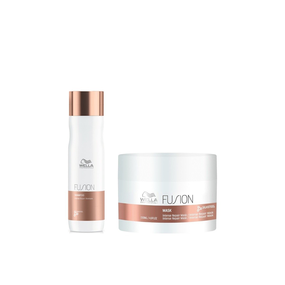 Kit Fusion Wella Shampoo 250ml + Máscara 150ml