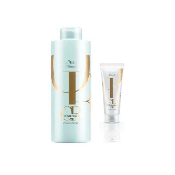 Kit Oil Reflections Wella Shampoo 1L + Condicionador 200ml