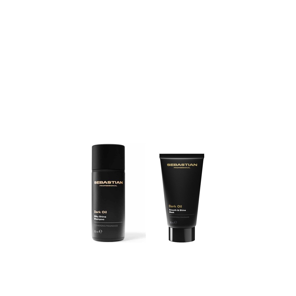Kit Viagem Dark Oil Sebastian Shampoo 50ml Máscara 30ml