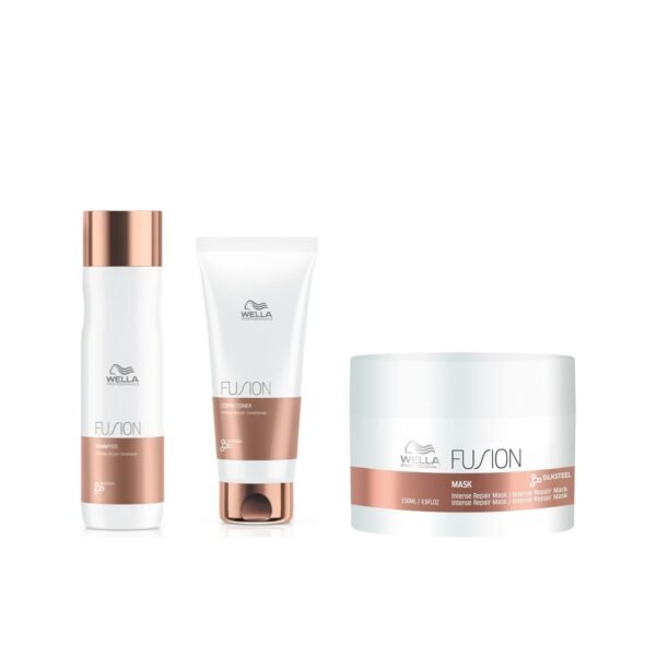 Kit Fusion Wella Shampoo 250ml Cond 200ml Máscara 150ml