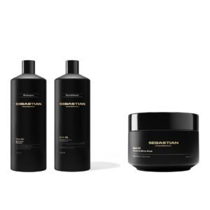 Kit Dark Oil Sebastian Shampoo 1L + Cond 1L + Máscara 500ml