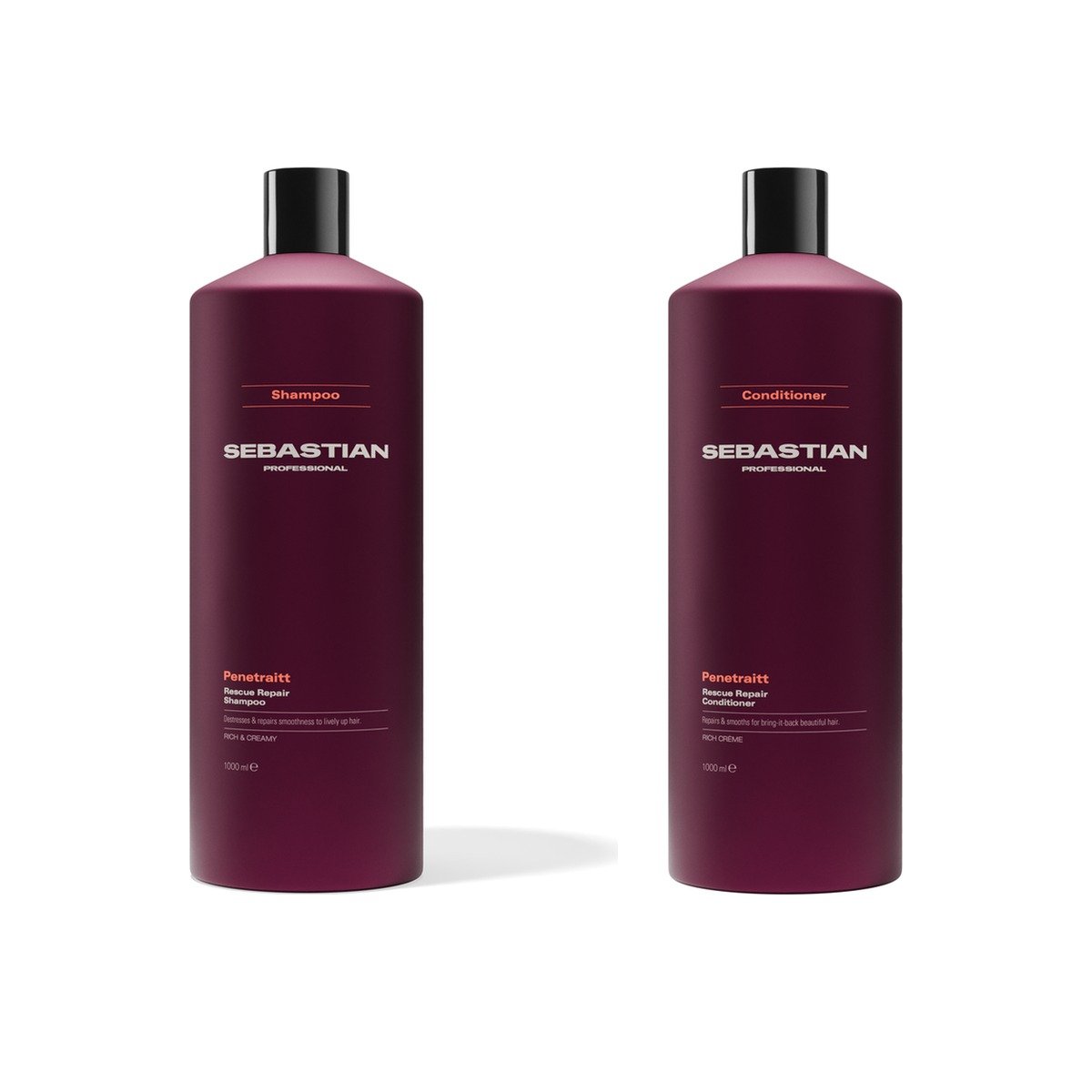 Kit Penetraitt Sebastian Shampoo 1L + Condicionador 1L