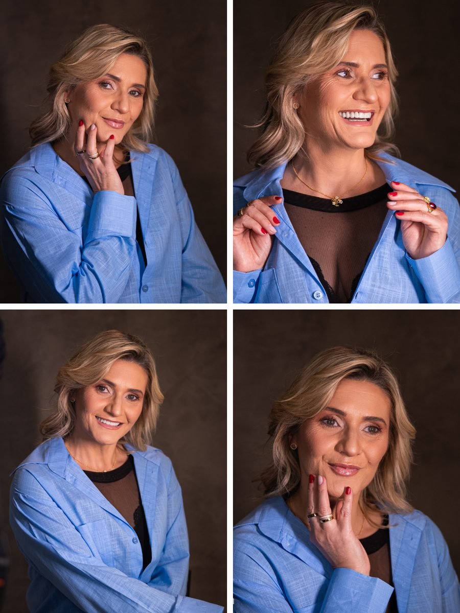 Beauty Portrait 02 - corte com finalizacao, make basic e 30 fotos profissionais na Nanda & Cia