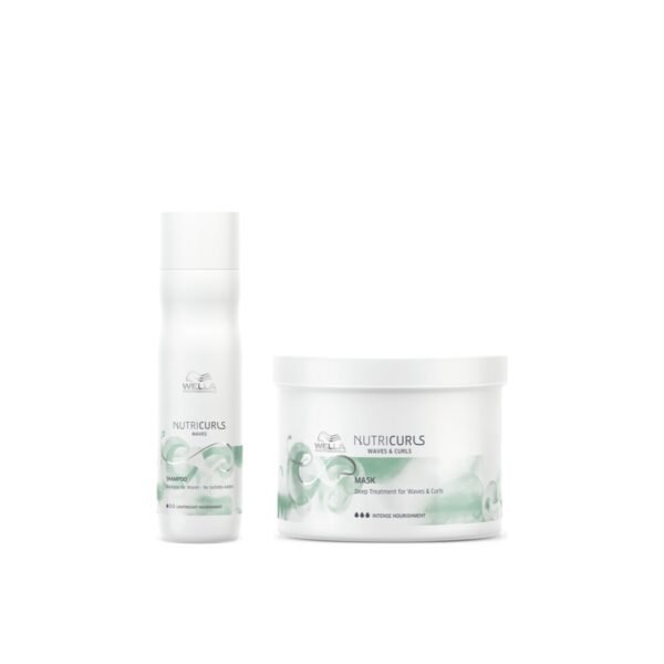Kit NutriCurls Wella Shampoo 250ml + Máscara 150ml