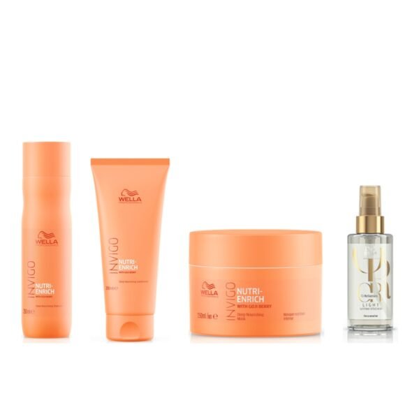 Kit Enrich Wella Shampoo 250ml Cond Máscara 150ml + Óleo Oil Reflections Light 100ml