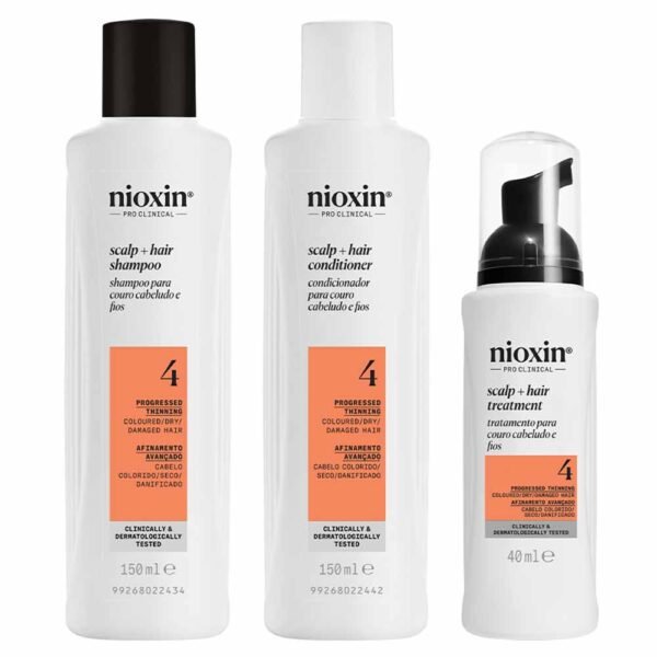 Kit Nioxin System 4 - Shampoo 150ml + Condicionador 150ml + Tratamento 40ml