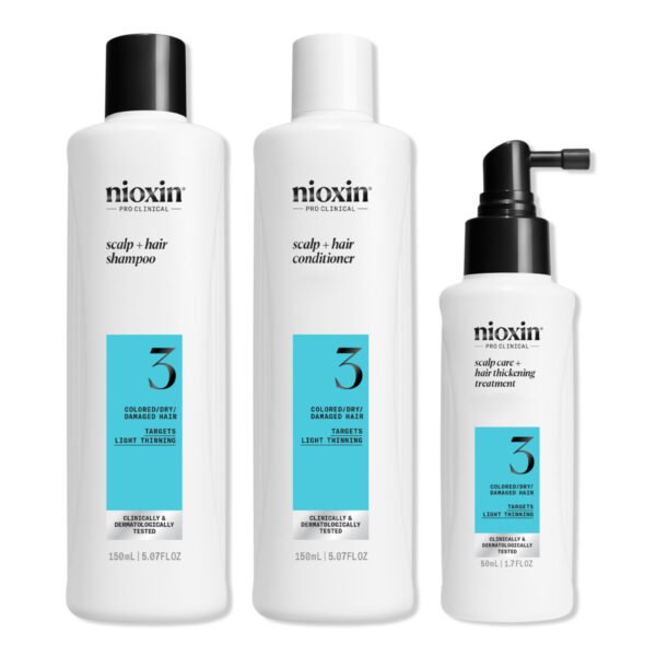 Kit Nioxin System 3 - Shampoo 150ml + Condicionador 150ml + Tratamento 50ml
