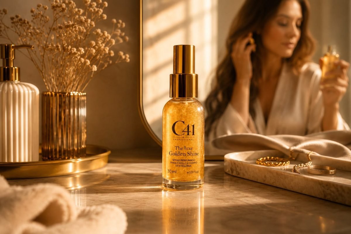 C41 - Golden Shine - Spray de brilho perfumado 30ml
